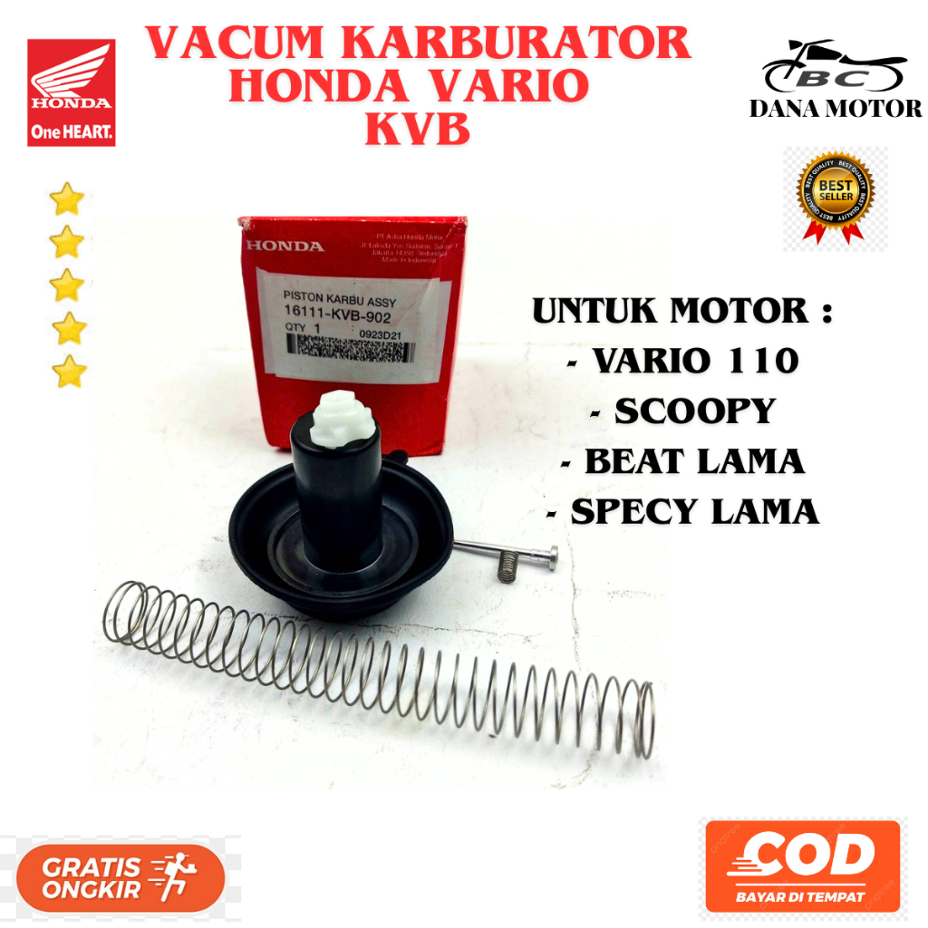 Vakum Karburator Vario Ori / Vacum Karbu Honda Beat Ori Premium - 16111-KVB-902
