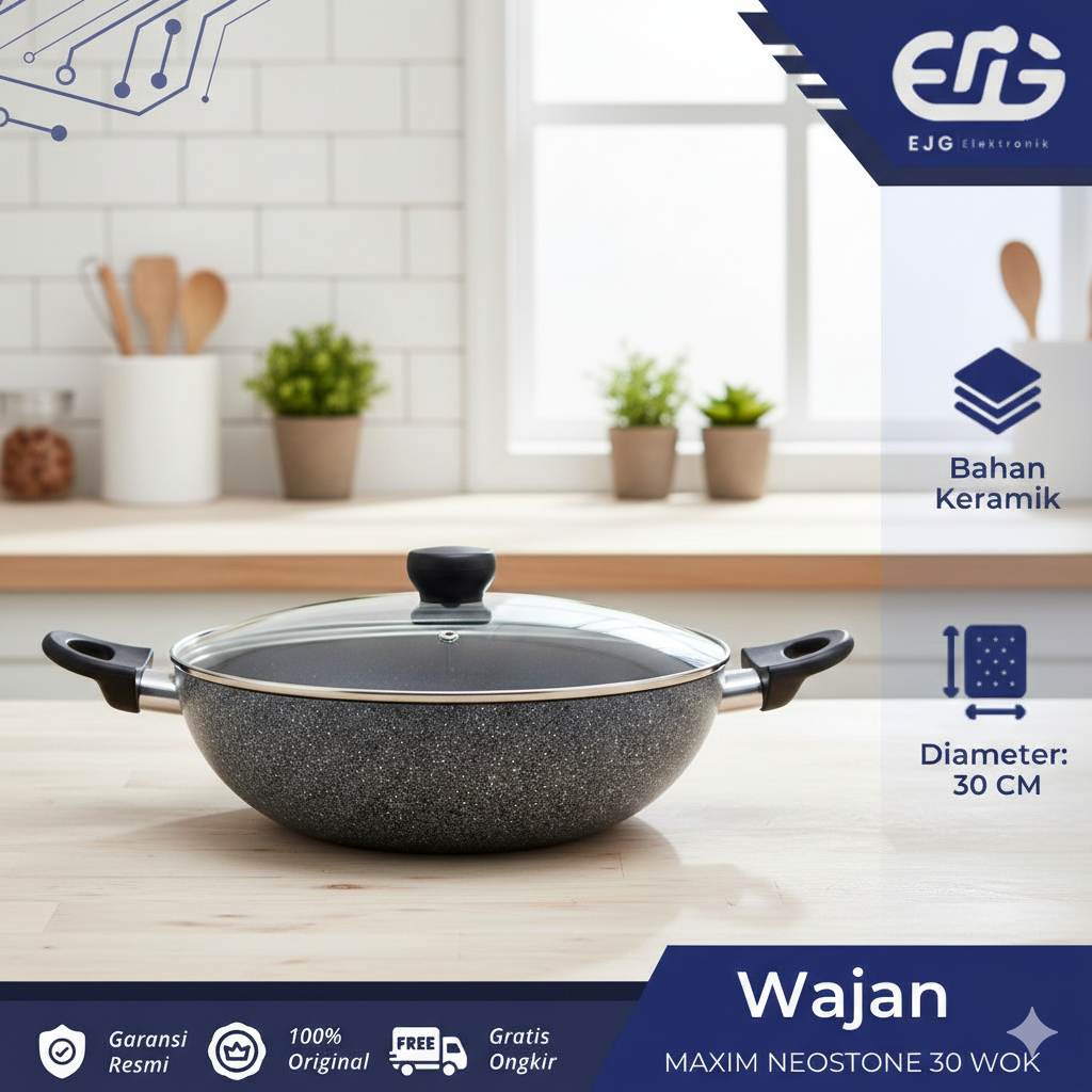 WAJAN MAXIM NEOSTONE WOK / WAJAN KERAMIK 30cm