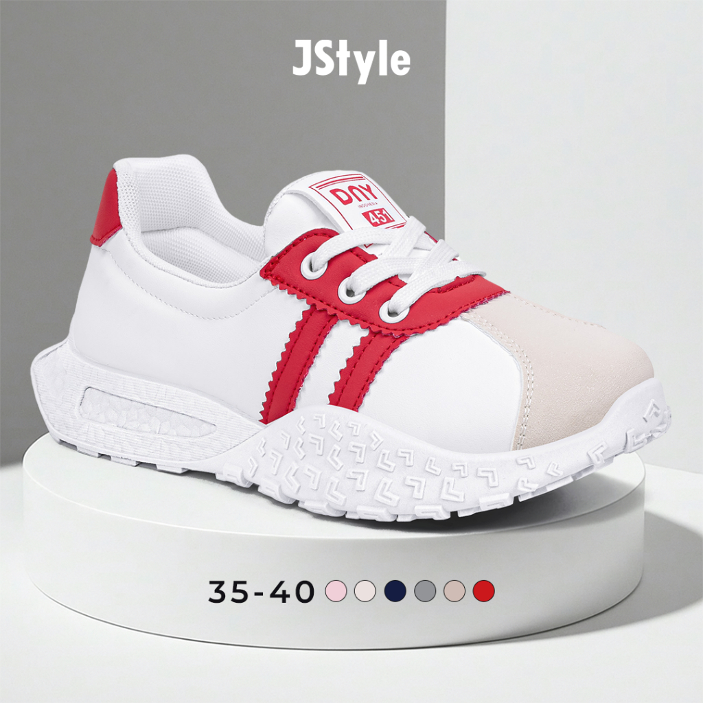 JS Sepatu Wanita Import Korean Kekinian Sport Shoes Sneakers Cewek Terbaru Sneaker Kets B SP-451