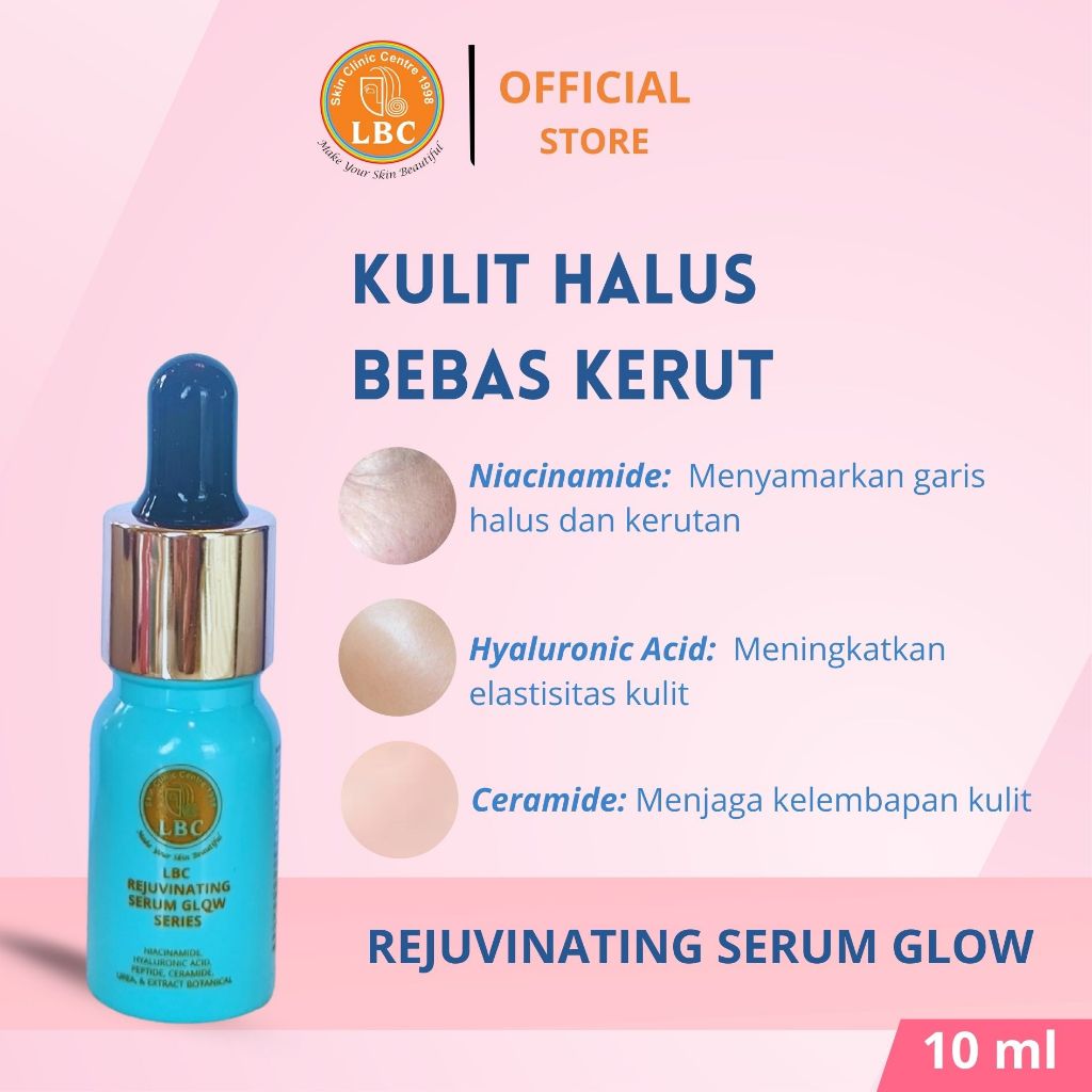 LBC-Rejuvinating Serum Glow Series [10 ml ] | Mencerahkan, Melembabkan, Menyamarkan Flek