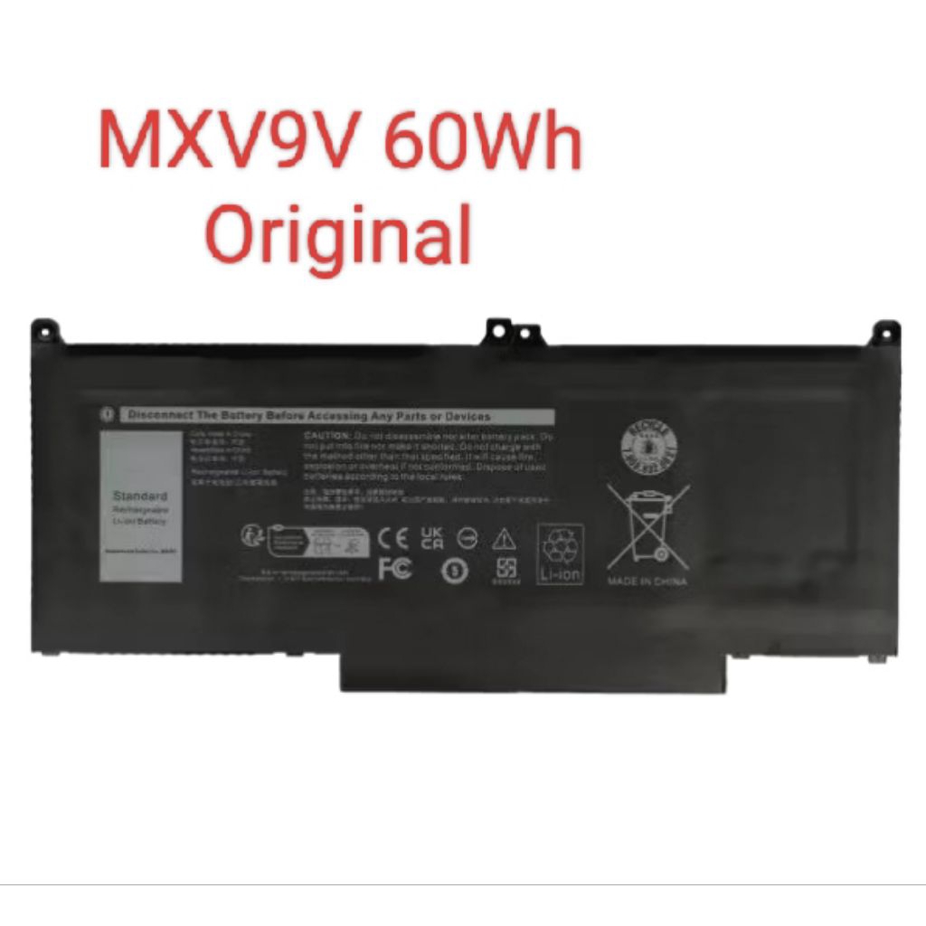 Baterai Dell Inspiron 7300 7306 2-in-1 MXV9V 60Wh Original