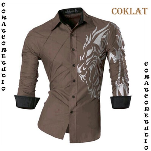 10XL 9XL 8XL 7XL 6XL 5XL 4XL 3XL XXL XL L M S XS Hem Cowok Jumbo Kemeja Pria Big Size Lengan Panjang