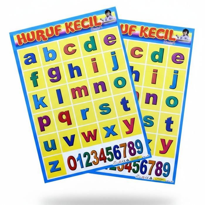Poster Belajar Huruf Kecil