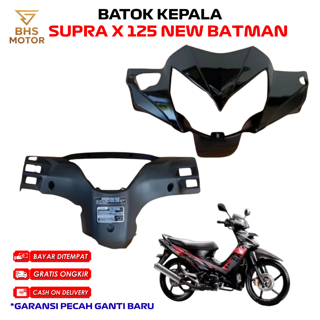 Batok Kepala Depan Belakang Supra X 125 New Batman – Cover Body Motor Kuat & Awet Sparepart Original