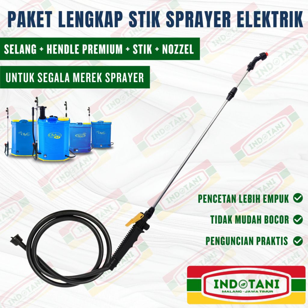 Paket Lengkap Stik Sprayer Elektrik / Stik Sprayer Elektrik / Gagang Stik Sprayer / Selang Sprayer