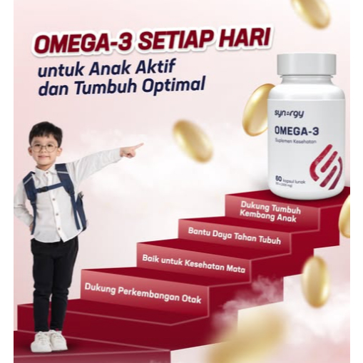 Suplemen Omega 3 untuk Memori dan Kesehatan Jantung Synergy Omega-3