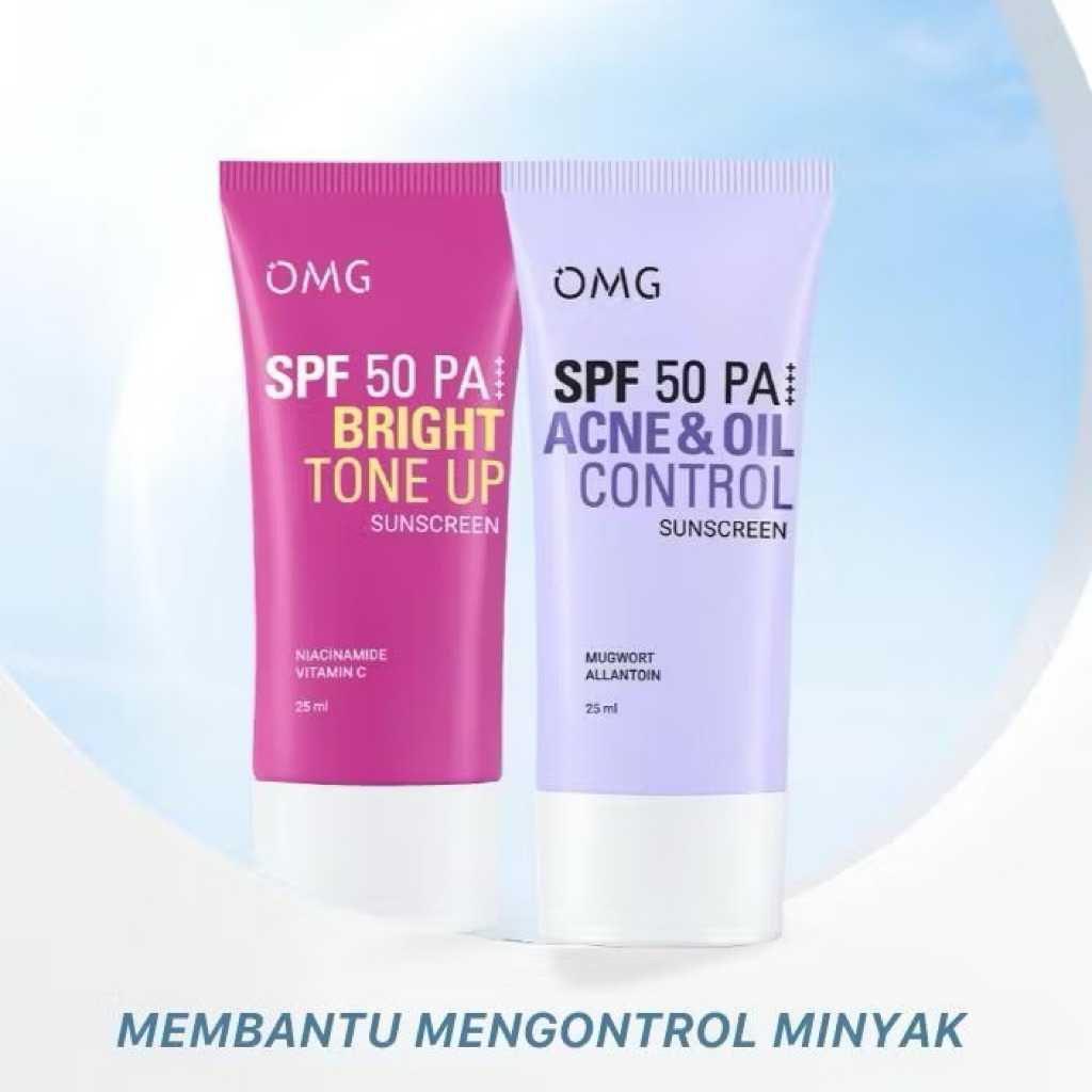 ROSE- OMG Oh My Glow Bright Booster UV Barrier Sunscreen SPF 50 PA++++ | TONE UP & ACNE OIL CONTROL