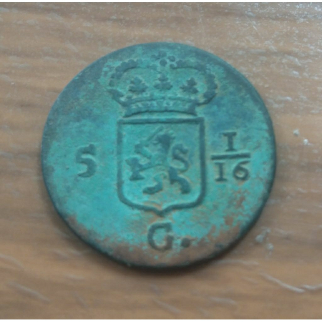 Koin Nederland IndiE 1805 Golden/uang koin IndiE 5  1/16Golden/koin koin punya cerita