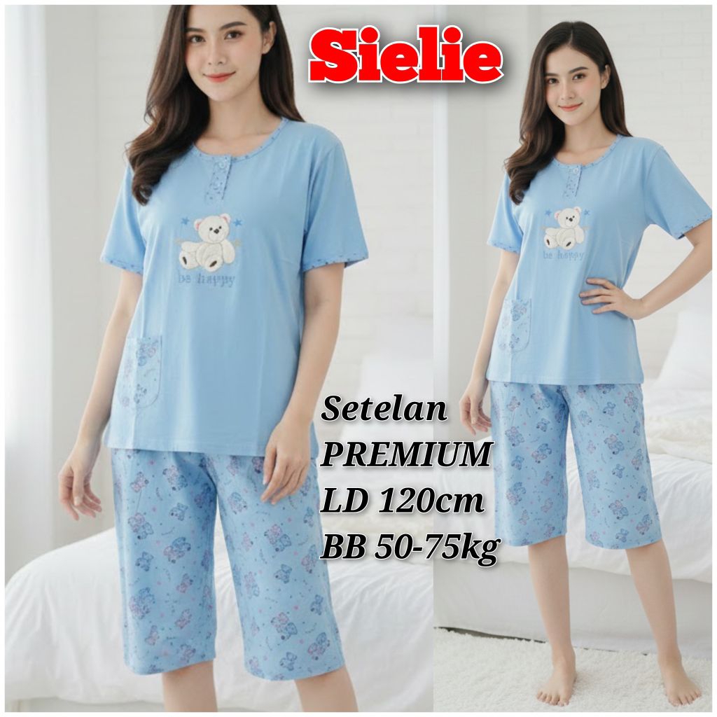 (MJ2) SETELAN BABY DOLL BAHAN KAOS SIELIE LD:120 BUSUI