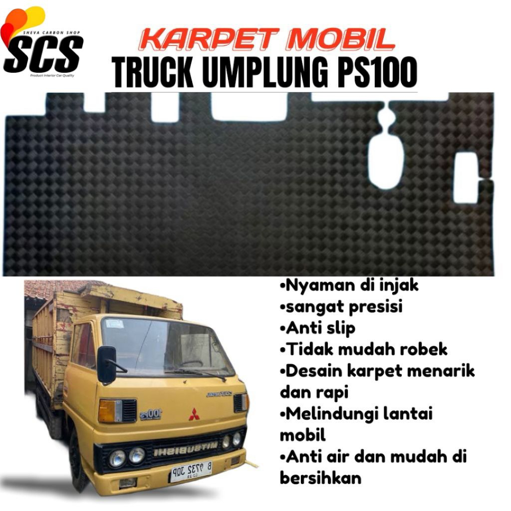 Karpet Alas Mobil Truk Umplung PS100 Bagian depan