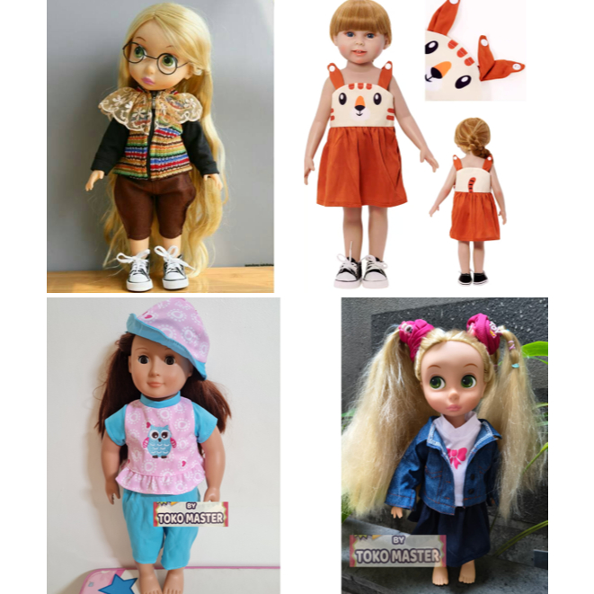 Baju Boneka import baju doll boneka dress disney animator doll baby alive size M