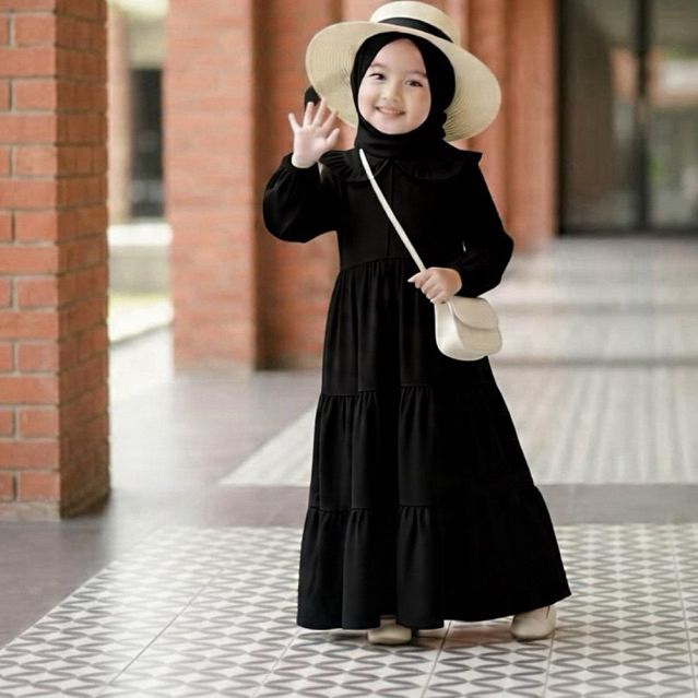 Gamis midi anak rayon