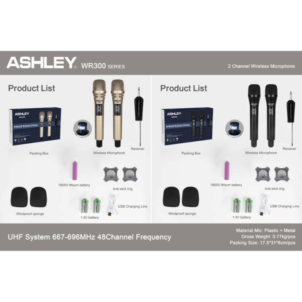 Mic Wireles Ashley WR-300 Original