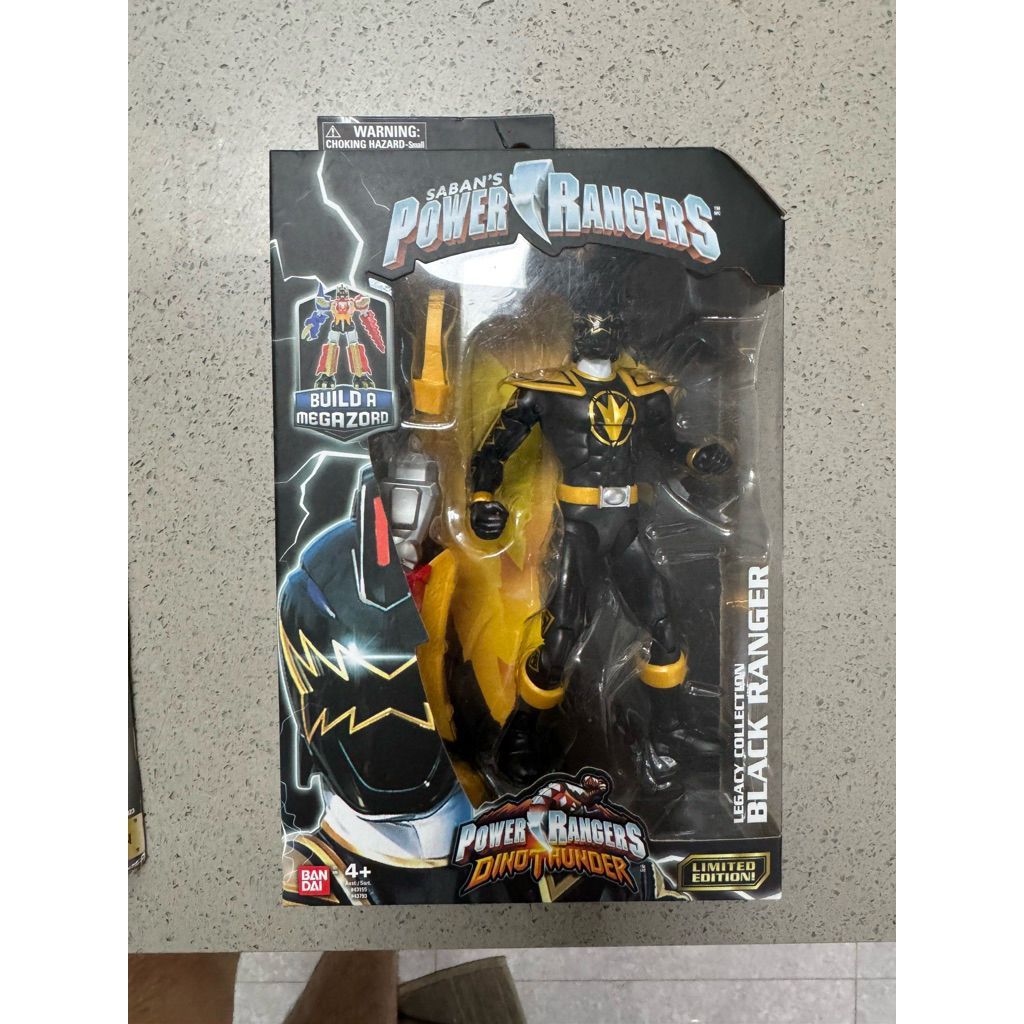 Power Rangers Legacy Black Ranger Dino Thunder Mighty Morphin Bandai Tommy Oliver