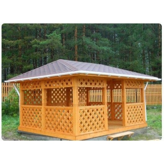 GAZEBO TAMAN KAYU JATI MINIMALIS MODEREN , GAZEBO KAYU JATI MINIMALIS / GAZEBO PARGOLA TAMAN