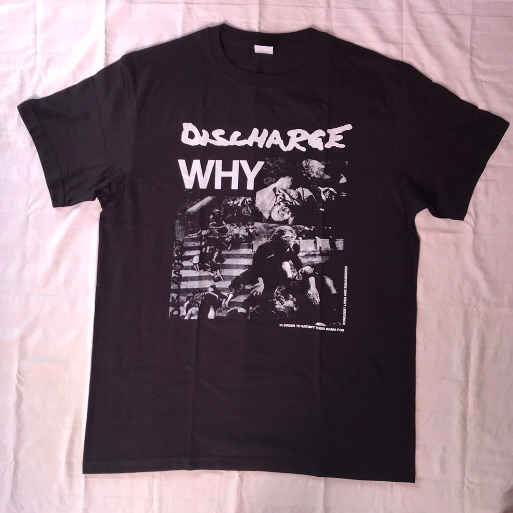T-Shirt Discharge - Why Size L New