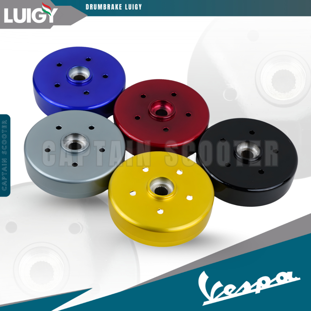 LUIGY DRUMBRAKE Velg Belakang Vespa Matic Sprint Primavera LX S Ring12