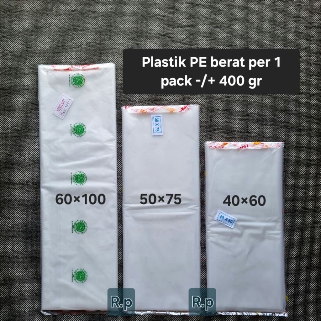 Plastik PE 40x60 50x75 60x100