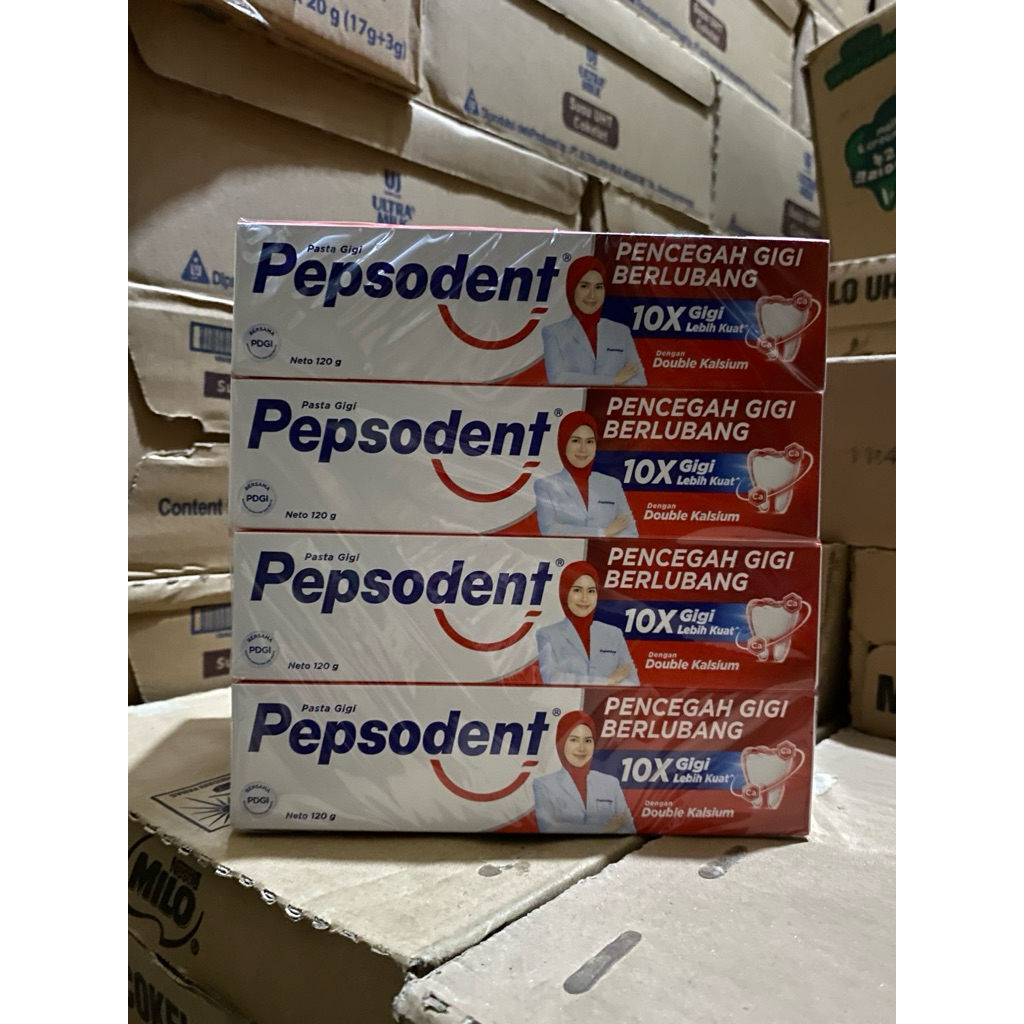 Pepsodent 120g / Pasta Gigi / Odol Pepsodent - 1 Pak isi 12 Pcs