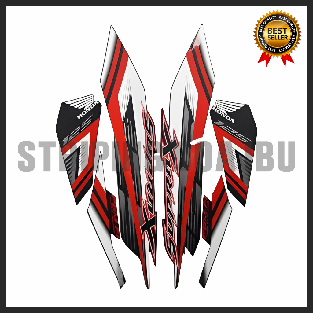 Stiker Striping Supra X 125 FI 2022 Tahan Lama