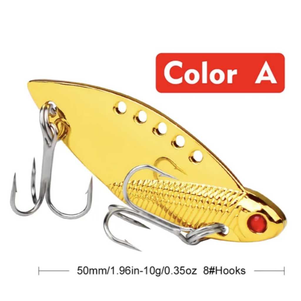 UMPAN PANCING LURE CASTING GABUS VIBRAX LURE METAL SOLID 5CM/10GR