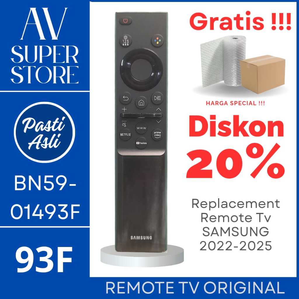 [Pasti Asli] Samsung Remote TV BN59-01493F 93F 2022-2026 85U8500F 75U8500F 65U8500F 55U8500F 50U8500