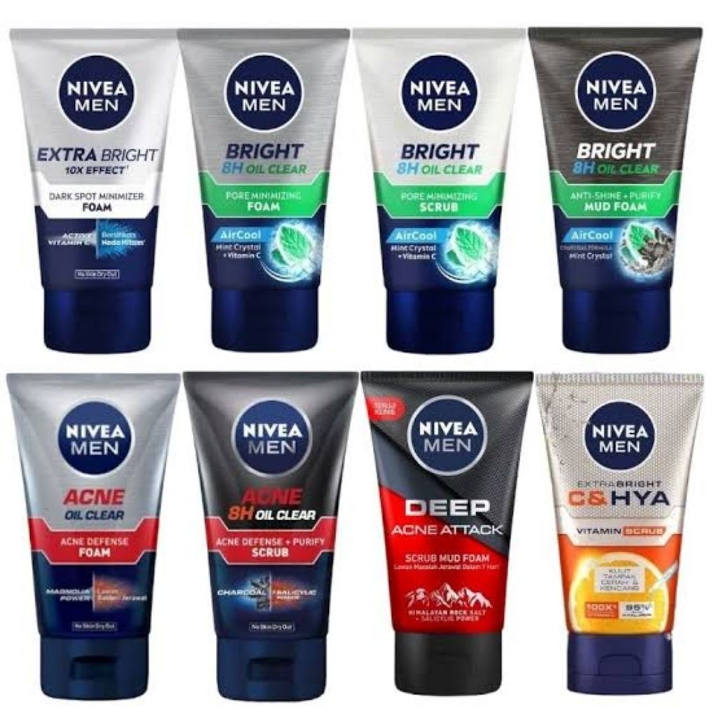 Sabun Pencuci Muka Pria Nivea Men 100ml - Acne Oil Clear