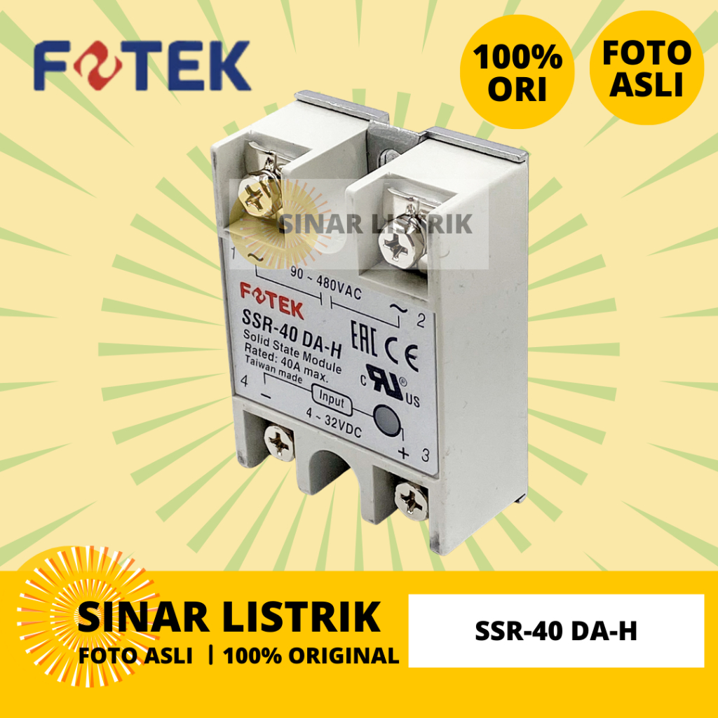 SSR Fotek Type SSR-40 DA-H, SSR40DAH