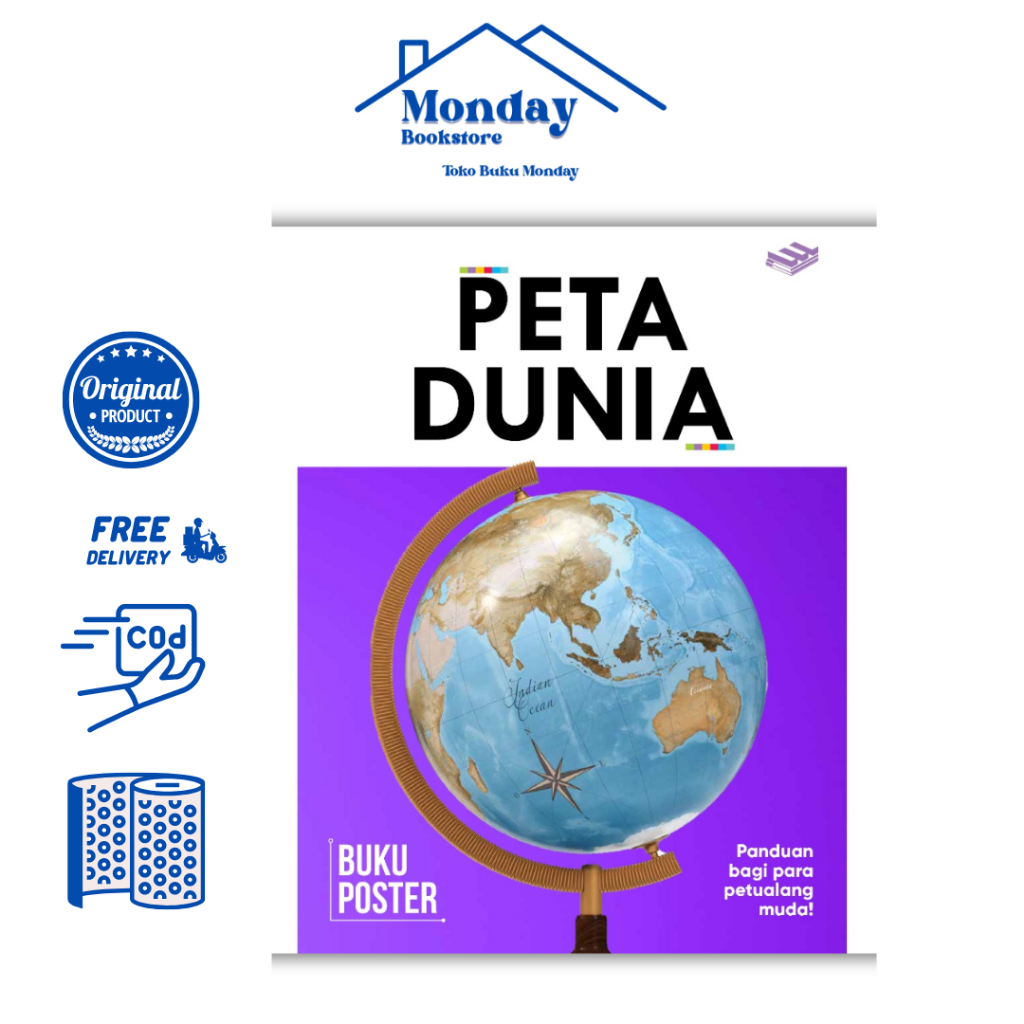 ERLANGGA-BUKU POSTER: PETA DUNIA