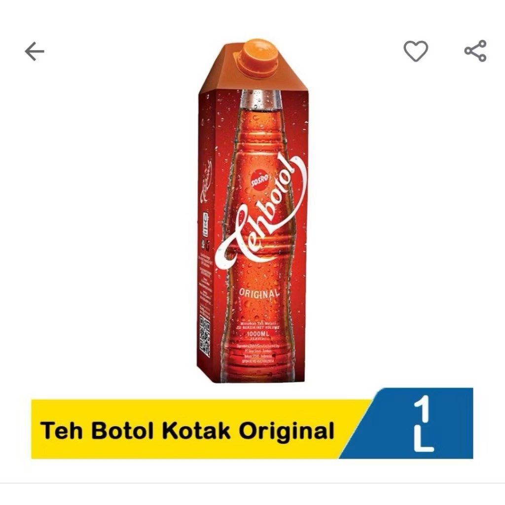 Teh Botol Sosro 1 liter