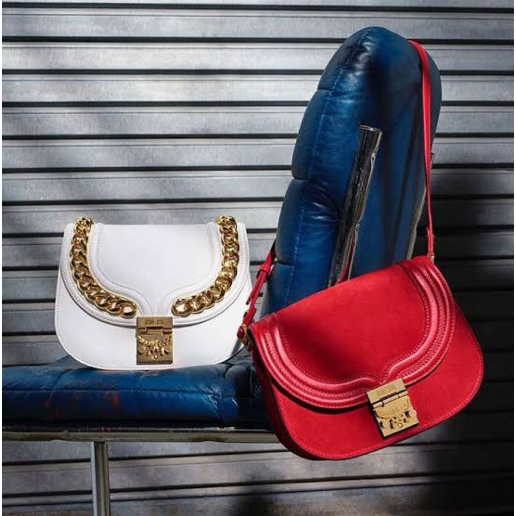 TAS MCM Suede Trisha Small Shoulder Bag preloved