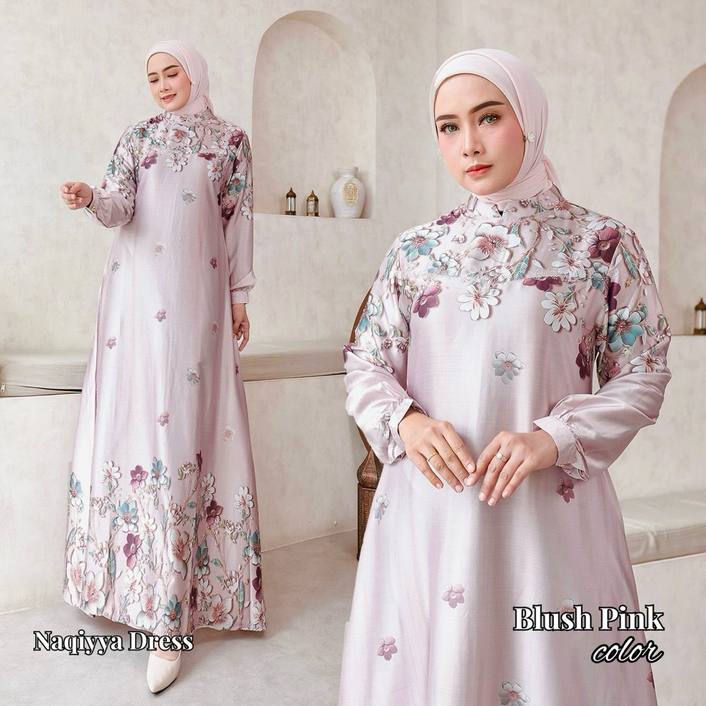 ZM - Naqiyya Dress Armani Sultan Silk / Gamis Silk Sutra Premium / Gamis Pesta Mewah Favorite / Gami