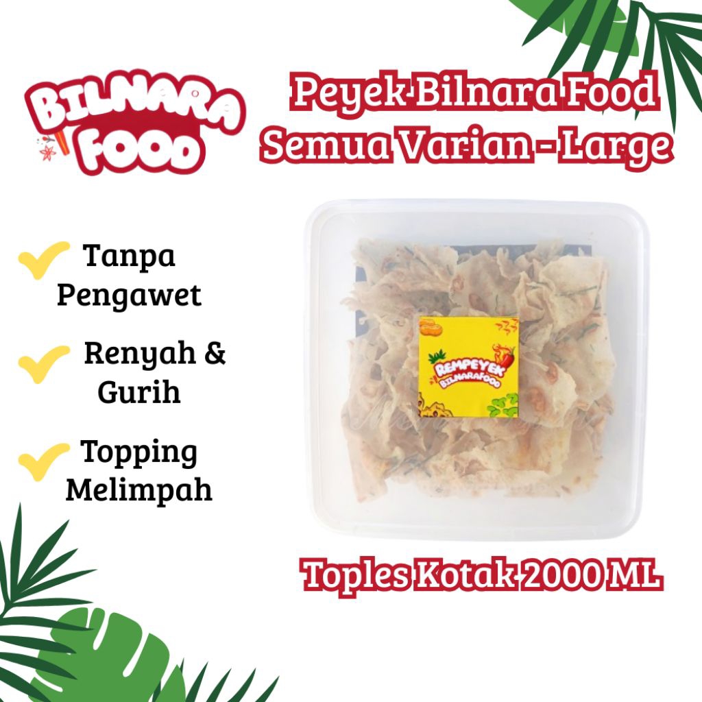 Bilnara Food - Peyek Kacang Tanah | Peyek Kacang Hijau | Peyek Udang Rebon | Rempeyek Kacang Tanah |