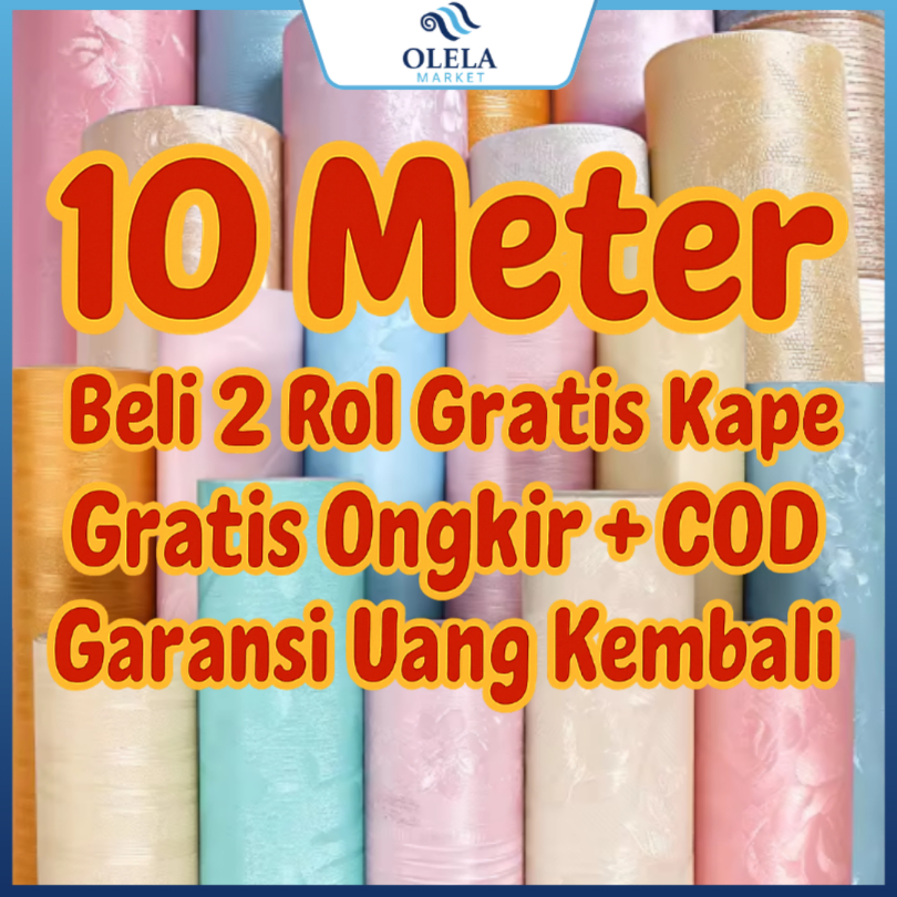 WALLPAPER DINDING 10 METER WALLPAPER DINDING RUANG TAMU STIKER DINDING RUANG TAMU MOTIF EMBOS