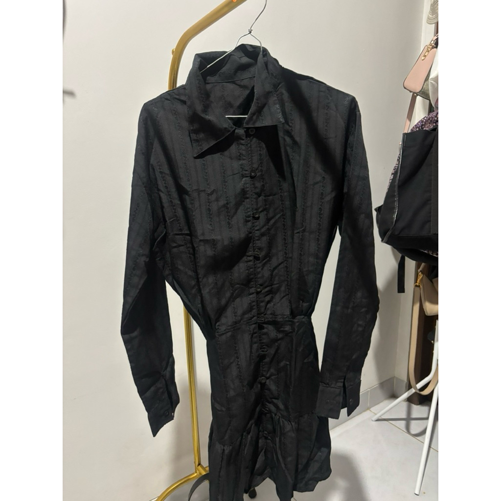 Dress kemeja hitam
