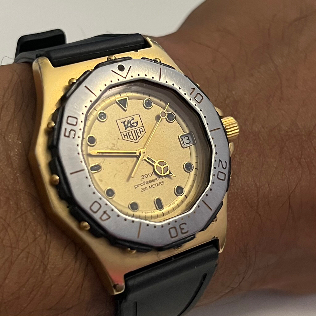 tag heuer 3000 big size vintage