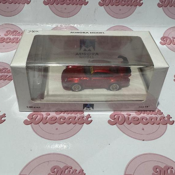Diecast 1:64 Aurora Model RWB red metalic figure