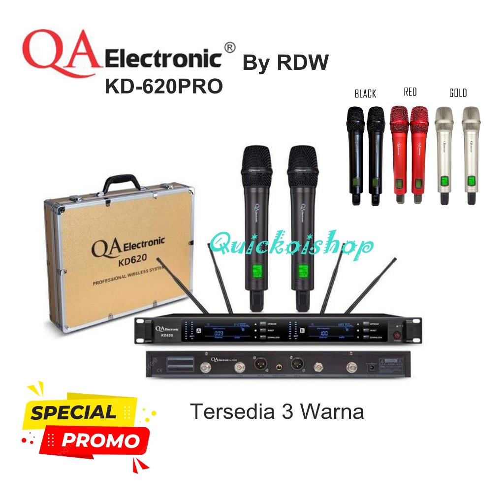 MICROPHONE QAelectronic By RDW KD620 PRO KD 620 PRO Mic Wireless