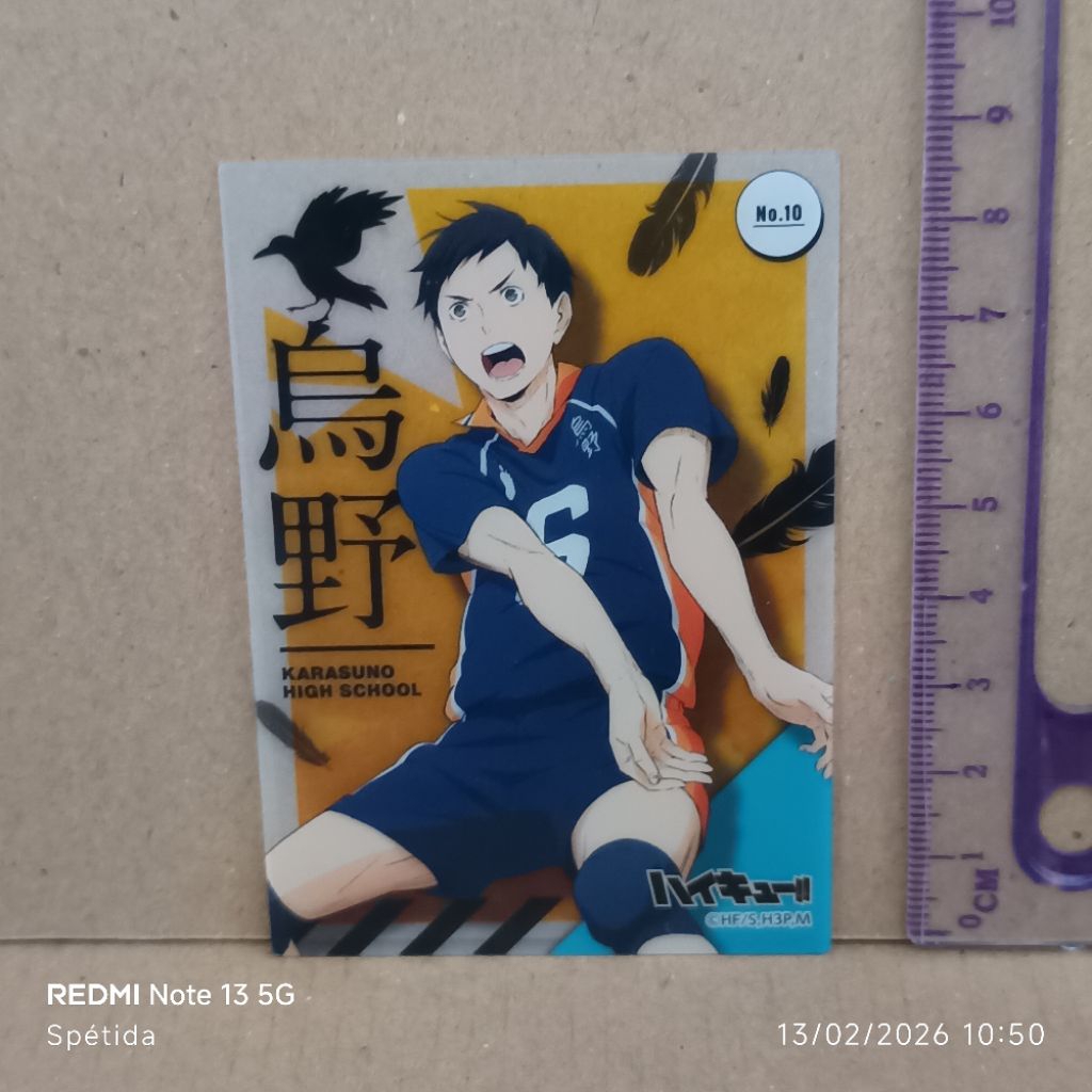 Daichi Sawamura Haikyu Trading Clear Card No.10