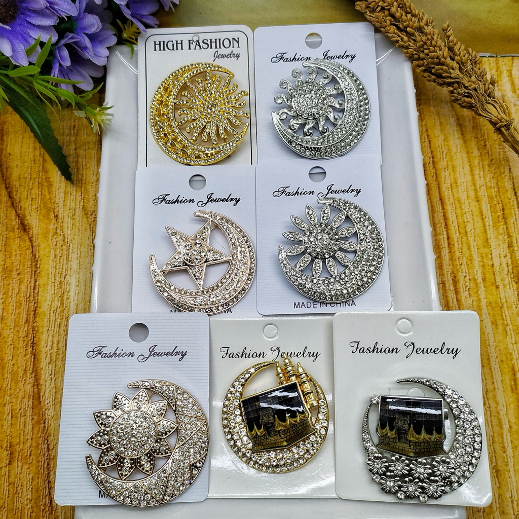 Bros Hijab Bulan Bintang/Bros Tanjak Melayu/Bros murmer