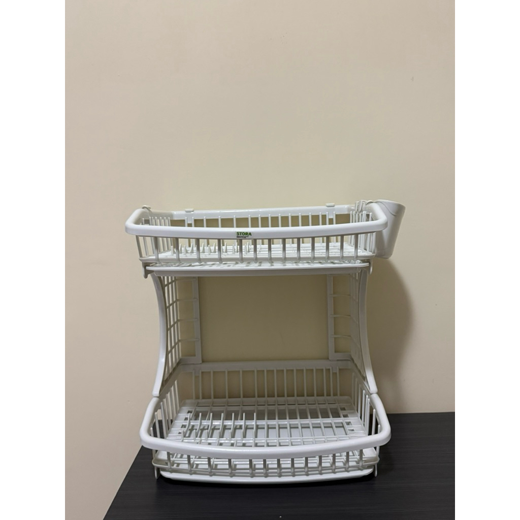 RAK PIRING STORA | RAK PIRING 2 SUSUN | RAK SUSUN BERKUALITAS (PRELOVED LIKE NEW)