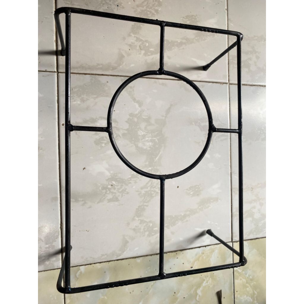 Tangkringan Kompor 1 Tungku - Baja Tahan Lama, Desain Anti Licin, Stabil