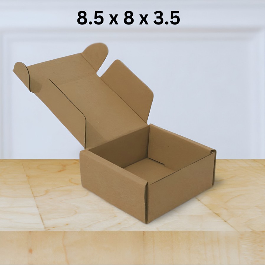 A. KARDUS PACKING UKURAN 8.5 x 8 x 3.5 CM KUAT DAN RAPI