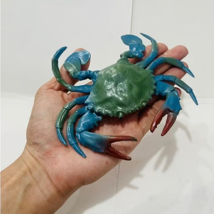 Mainan kepiting - miniatur kepiting - pajangan kepiting - koleksi figure kepiting - mainan simulasi 