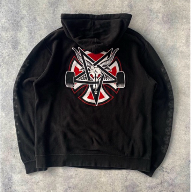 Ramadhan - COD - Hoodie Independent x Thrasher Pentagram Black branded premium high quality fulltag
