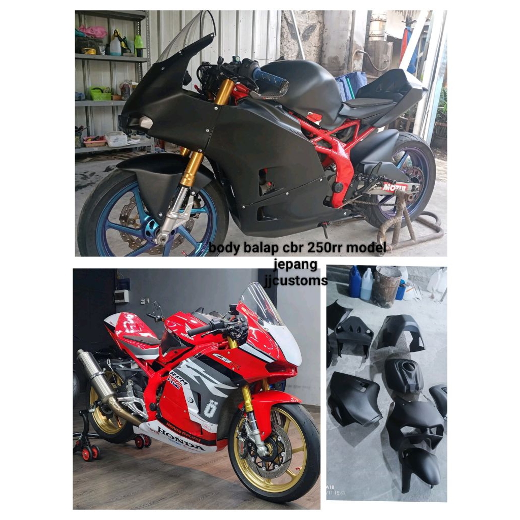 body balap cbr 250rr versi Jepang fullset (tidak terima cod)