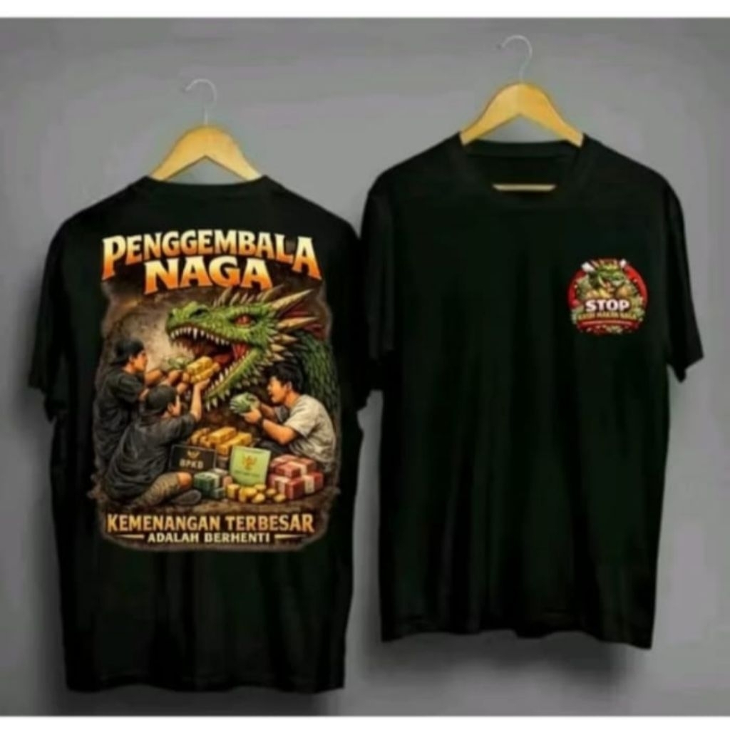 Kaos Distro PENGGEMBALA NAGA Kaos T-shirt Unisex