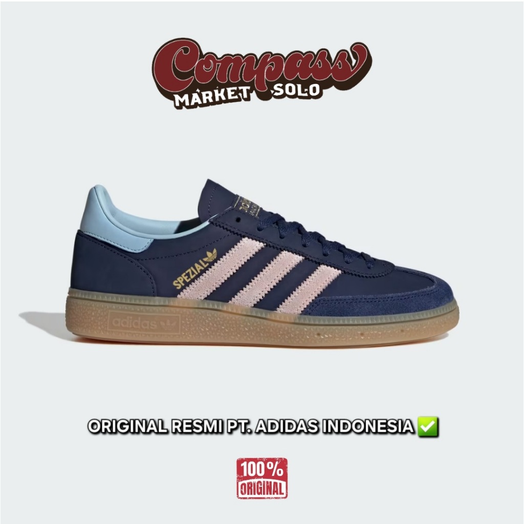 [ORIGINAL] ADIDAS HANDBALL SPEZIAL DARK BLUE NAVY PINK JR0851 | SNEAKERS CASUAL UNISEX
