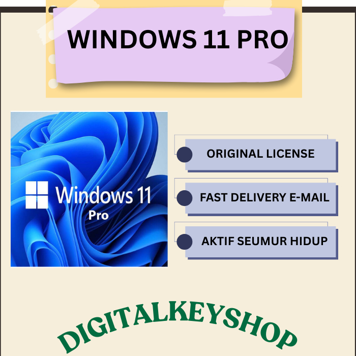 Windows 11 Pro Key Original Permanen Aktivasi
