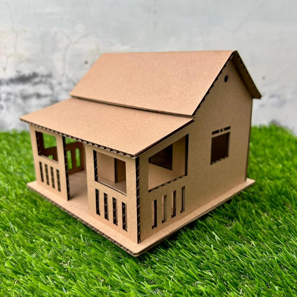 Prakarya Rumah Adat Betawi Miniatur Dari Kardus